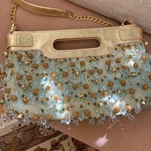 Rafe , beaded mini purse! Pretty color!